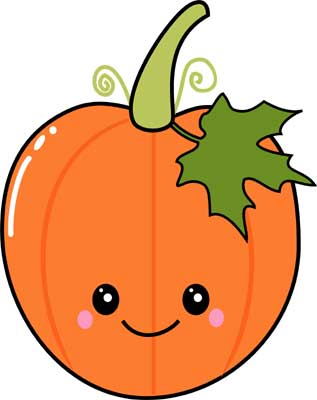Cute Kawaii Fall Pumpkin
